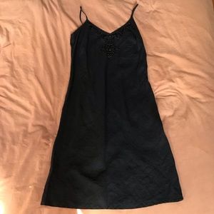Vintage Black Mid-Calf Dress